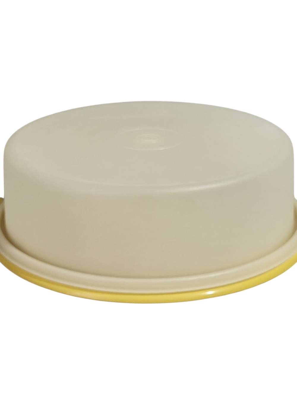 Vintage Tupperware Pie Cake Carrier Keeper Harvest Gold #719 Base #720 Seal 10"